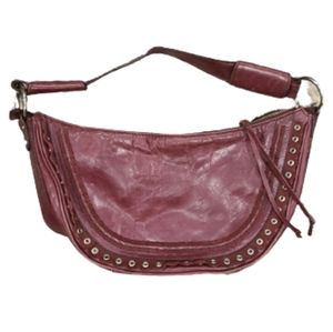 BCBGIRLS Eggplant leather mini purse